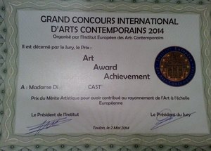 Art award achievement Prix du mérite artistique